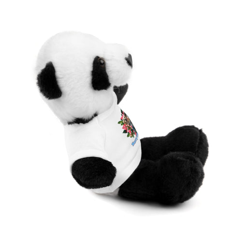 Custom Photo Festive Poinsettia Stuffed Animals with Tee